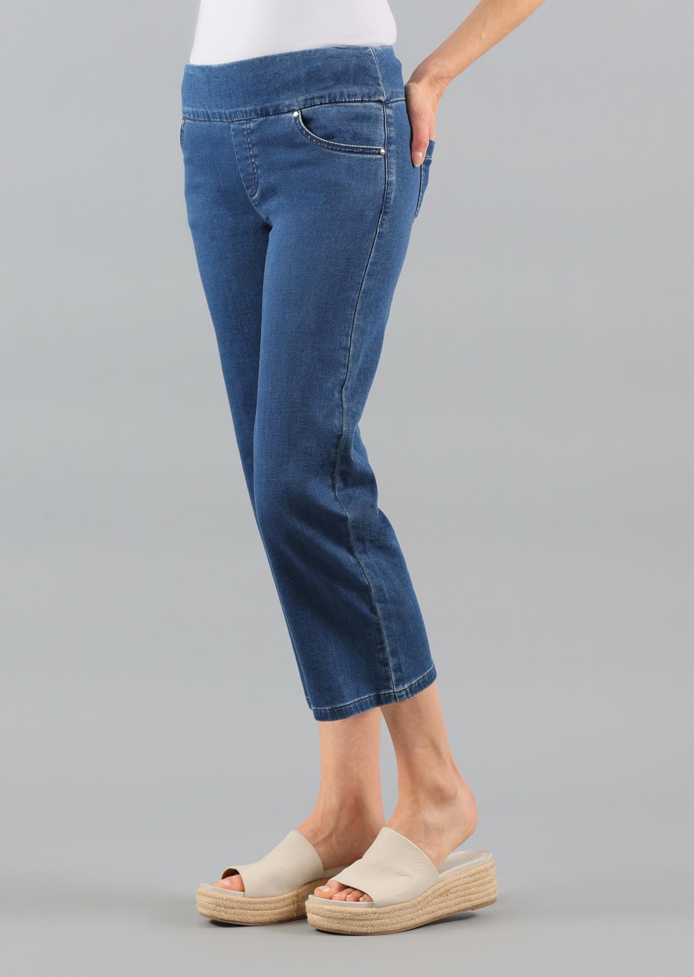 Lisette L Straight Leg Crop Jeans 