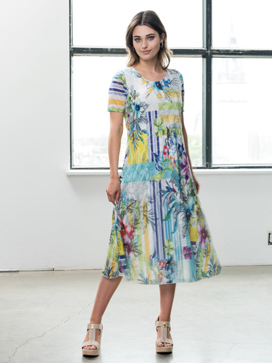 Alison Sheri Colorful Print Dress 