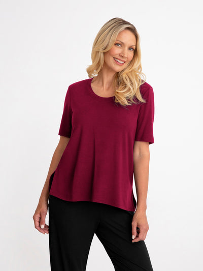 Bamboo Scoop Neck Top Style T4204-1 Sympli