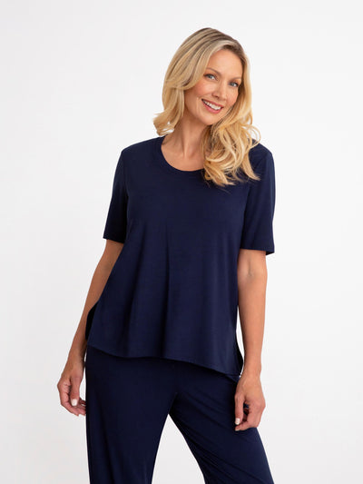 Bamboo Scoop Neck Top Style T4204-1 Sympli