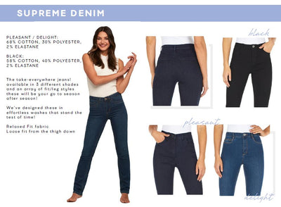 French Dressing Jeans Olivia Straight Leg Jeans, Supreme Denim 